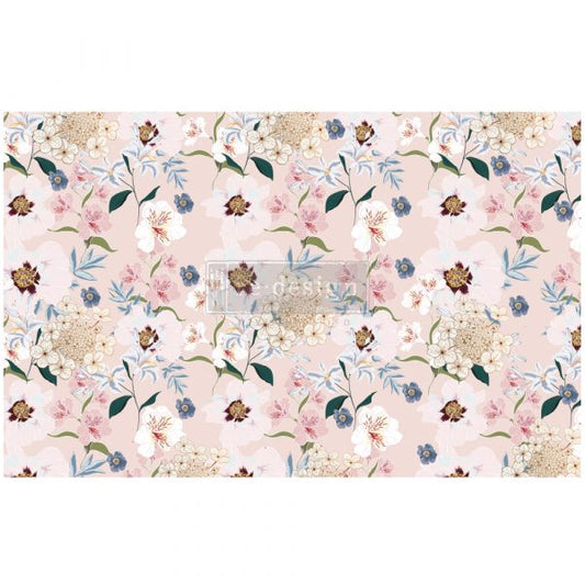 Decoupage Tissue Paper- Blush Floral - Granny B's Old Fashioned Paint