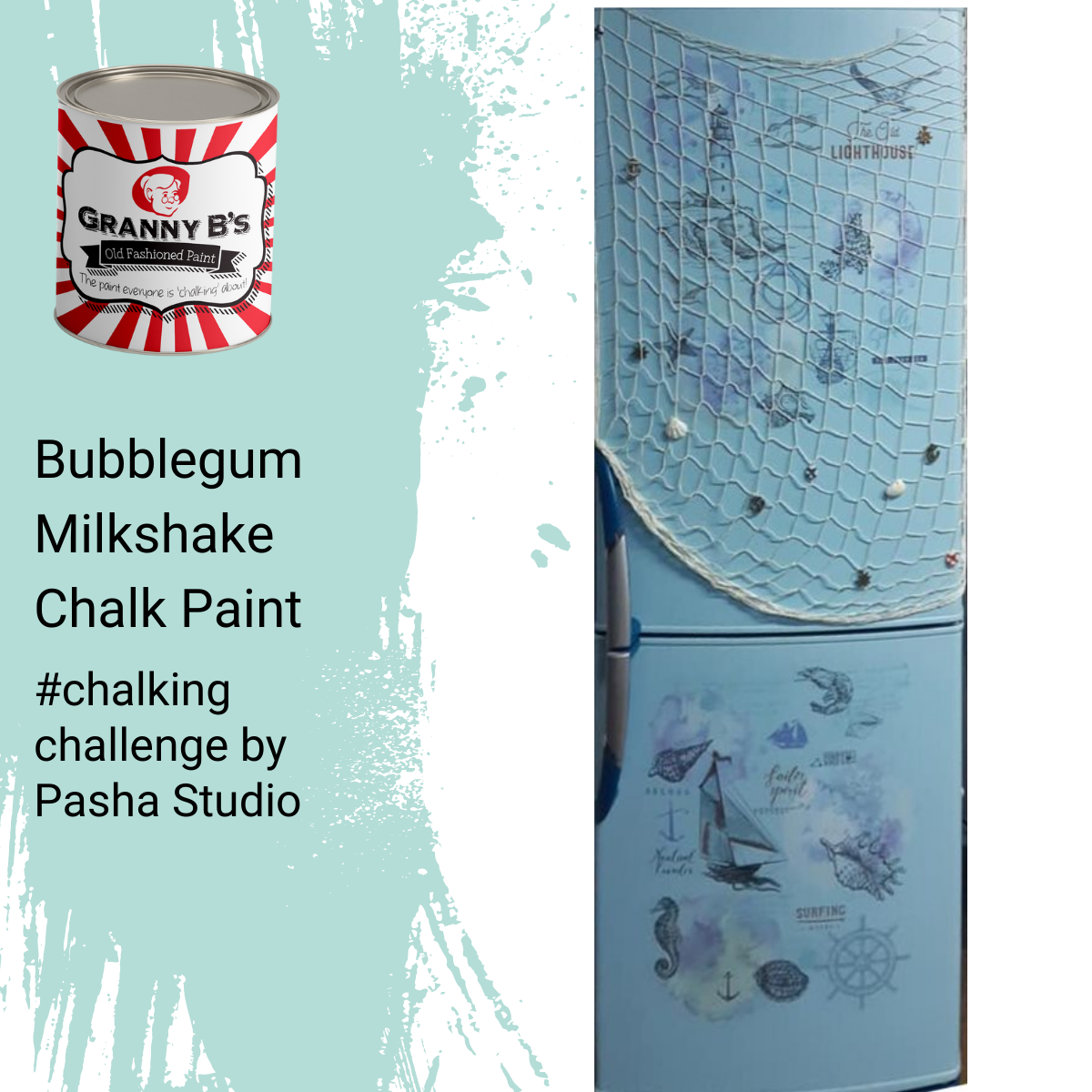 Old Fashioned Paint - Bubblegum Milkshake (Pale Blue) - Granny B's Old Fashioned Paint