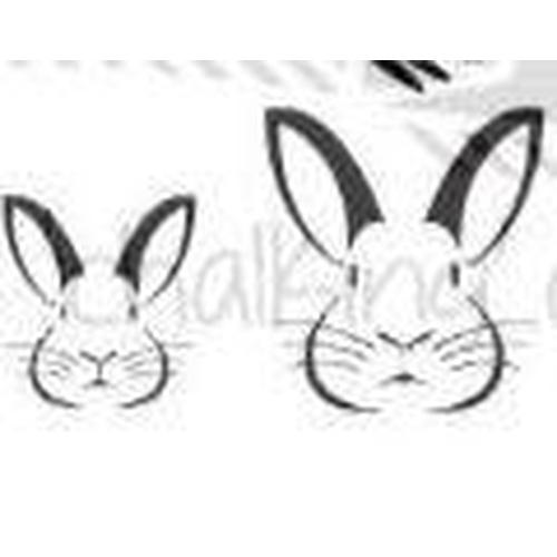 Postcard Stencils Bunnies - Granny B's Old Fashioned Paint