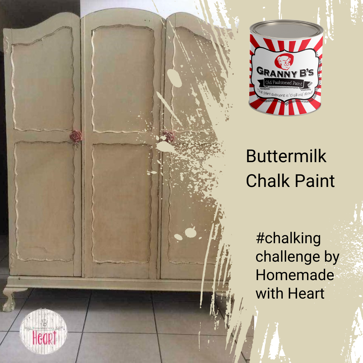Old Fashioned Paint - Buttermilk (Pale Yellow) - Granny B's Old Fashioned Paint