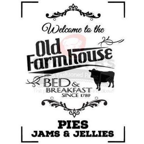 Welcome to the Old Farmhouse Stencil - Granny B's Old Fashioned Paint