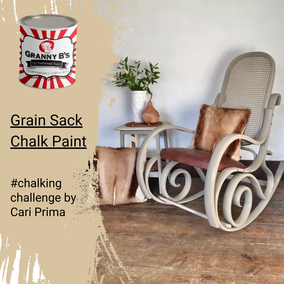 Old Fashioned Paint - Grain Sack (Beige Slate) - Granny B's Old Fashioned Paint