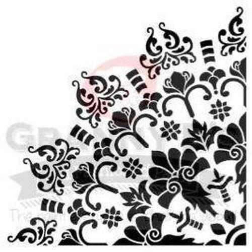 Mandala Quarter Stencil 1 - Granny B's Old Fashioned Paint
