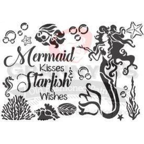 Mermaid Stencil - Granny B's Old Fashioned Paint