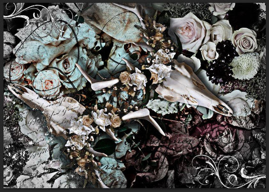 'Wild at Heart' by Granny Chic Decoupage Tissue - Granny B's Old Fashioned Paint compatible with all leading chalkpaint brands such as Tjhoko, Annie Sloan and Granny B