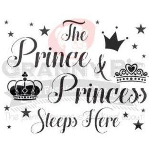 Prince & Princess Stencil - Granny B's Old Fashioned Paint