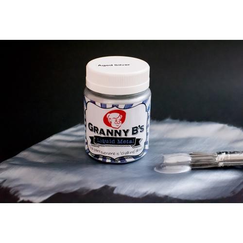 Liquid Metal Aged Silver 125ml - Granny B's Old Fashioned Paint