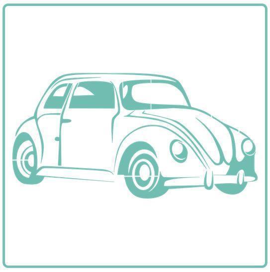 VW Bug - Stencil - Granny B's Old Fashioned Paint