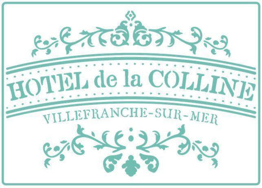 Hotel de la Colline -Stencil - Granny B's Old Fashioned Paint