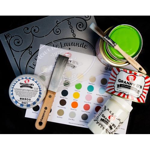 Deluxe Chalkpaint Starter Kit - 2x 500ml - Granny B's Old Fashioned Paint