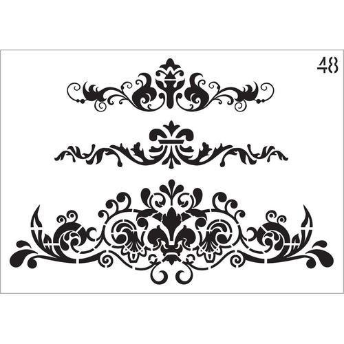 Ornate Scrolls Stencil - Granny B's Old Fashioned Paint