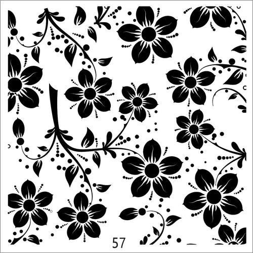 Daisy Tile Stencil - Granny B's Old Fashioned Paint