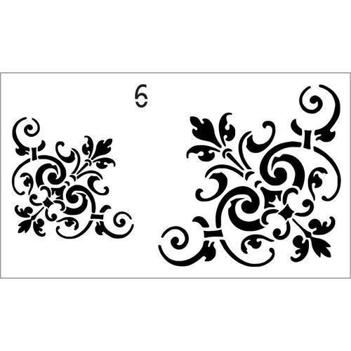 Victorian Corner Stencil - Granny B's Old Fashioned Paint