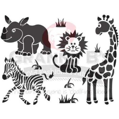 Safari Stencil - Granny B's Old Fashioned Paint