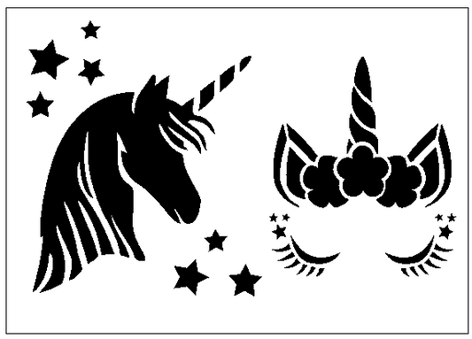 Unicorn Stencil - mylar