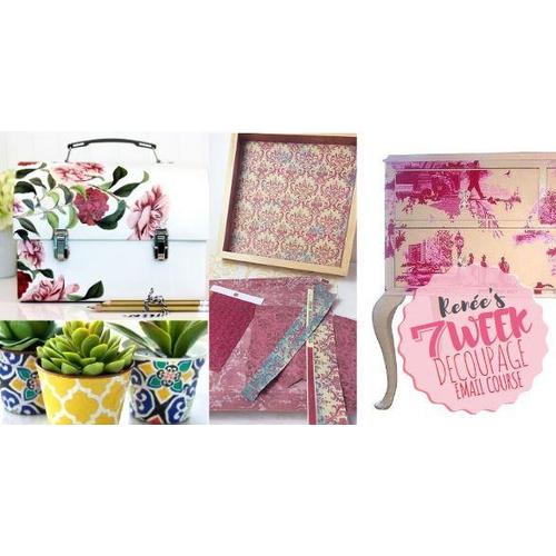 Decoupage Course - 7 Week (email) - Granny B's Old Fashioned Paint