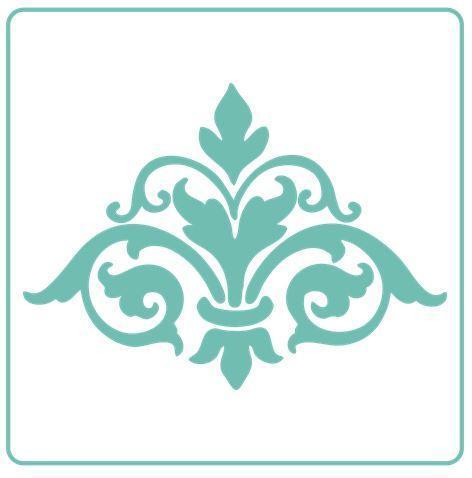 Damask Flourish Element Stencil - Granny B's Old Fashioned Paint