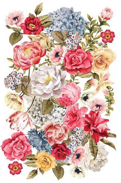 Wondrous Floral  II - Transfer (Prima Re-design) - Granny B's Old Fashioned Paint
