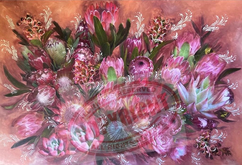 'Protea Bloom' by Anna Kristina Decoupage Tissue - Granny B's Old Fashioned Paint