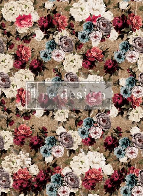 Tea Rose Garden - Transfer (Prima Re-design) - Granny B's Old Fashioned Paint
