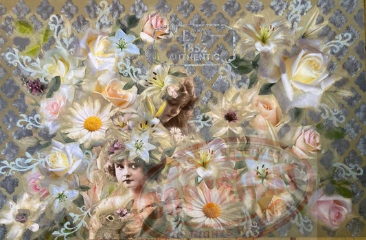 ‘The Flower Child’ by Anna Kristina Decoupage Tissue - Granny B's Old Fashioned Paint